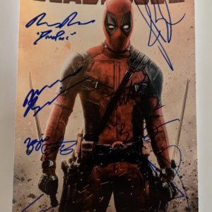 DEADPOOL 2 cast signed autographed 8×12 photo Ryan Reynolds Prime Autographs - Top Celebrity Signatures Celebrity Signatures