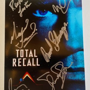 Total Recall cast signed autographed photo Schwarzenegger Prime Autographs - Top Celebrity Signatures Celebrity Signatures