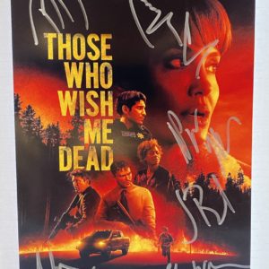 Those Who Wish Me Dead cast signed autograph 8×12 Jolie Prime Autographs - Top Celebrity Signatures Celebrity Signatures