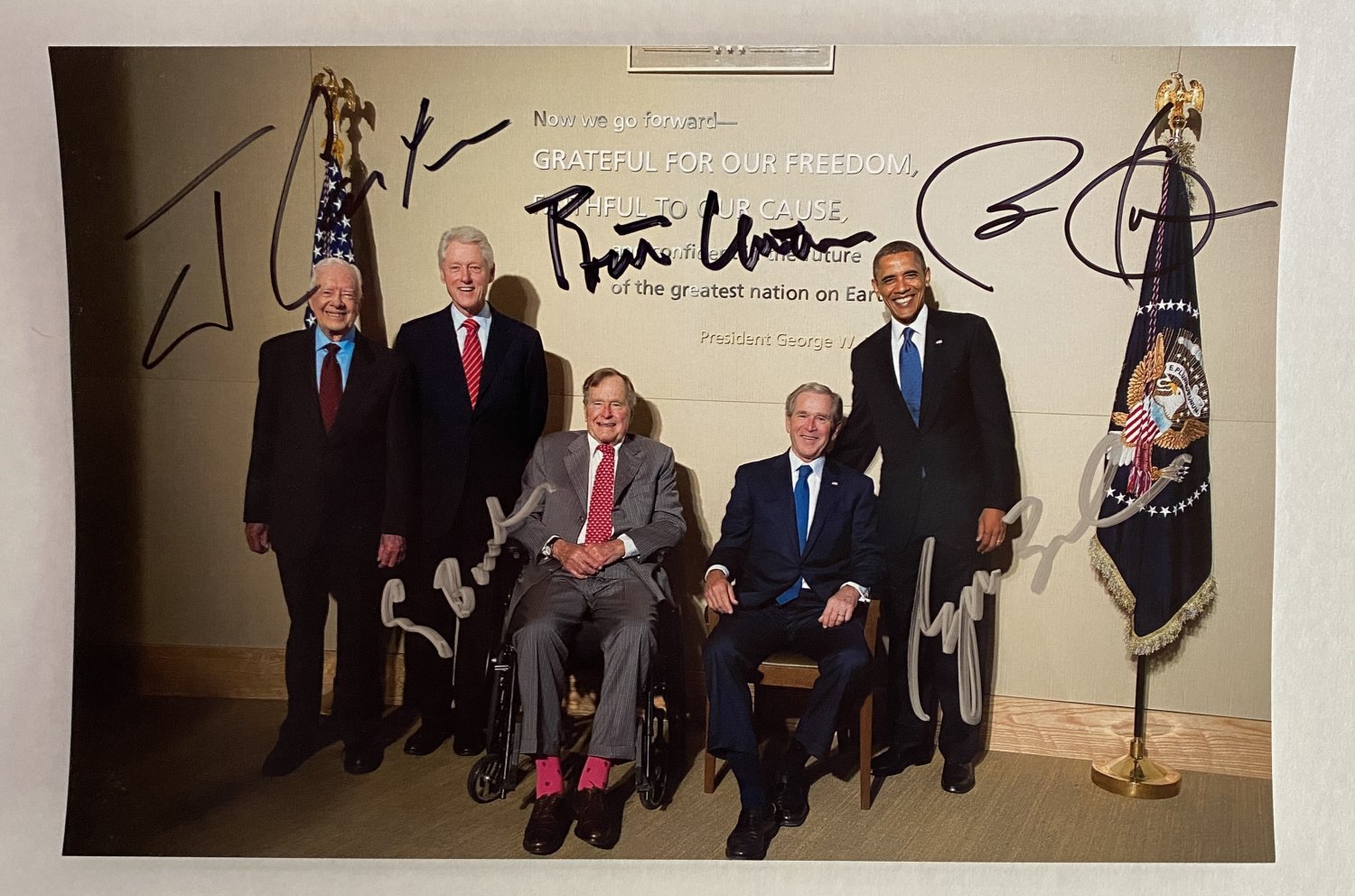 USA Presidents Bill Clinton George Bush Barack Obama signed Celebrity Signatures USA Presidents Bill Clinton George Bush Barack Obama signed Prime Autographs - Top Celebrity Signatures Celebrity Signatures