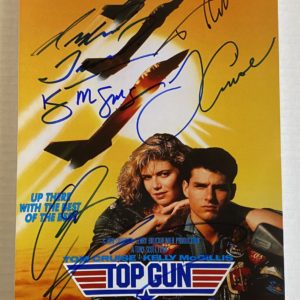 Top Gun cast signed autograph 8×12 Cruise Kilmer McGillis Prime Autographs - Top Celebrity Signatures Celebrity Signatures