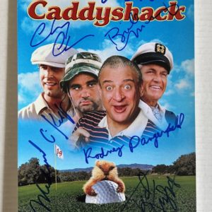 Caddyshack cast signed autographed 8×12 photo Chevy Chase Prime Autographs - Top Celebrity Signatures Celebrity Signatures