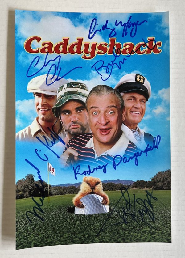 Caddyshack cast signed autographed 8×12 photo Chevy Chase Prime Autographs - Top Celebrity Signatures Celebrity Signatures