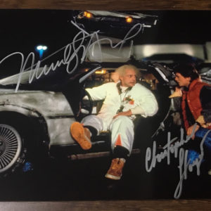 Back to the Future cast signed 8×12 photo Michael J. Fox Prime Autographs - Top Celebrity Signatures Celebrity Signatures