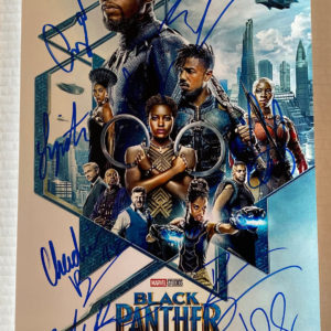Black Panther cast signed autographed 8×12 photo Boseman Prime Autographs - Top Celebrity Signatures Celebrity Signatures