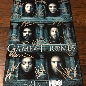 Game of Thrones cast signed  8×12 photo Emilia Clarke Prime Autographs - Top Celebrity Signatures Celebrity Signatures