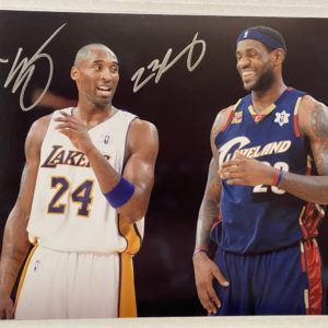 Kobe Bryant Lebron James dual signed autographed 8×12 photo Prime Autographs - Top Celebrity Signatures Celebrity Signatures