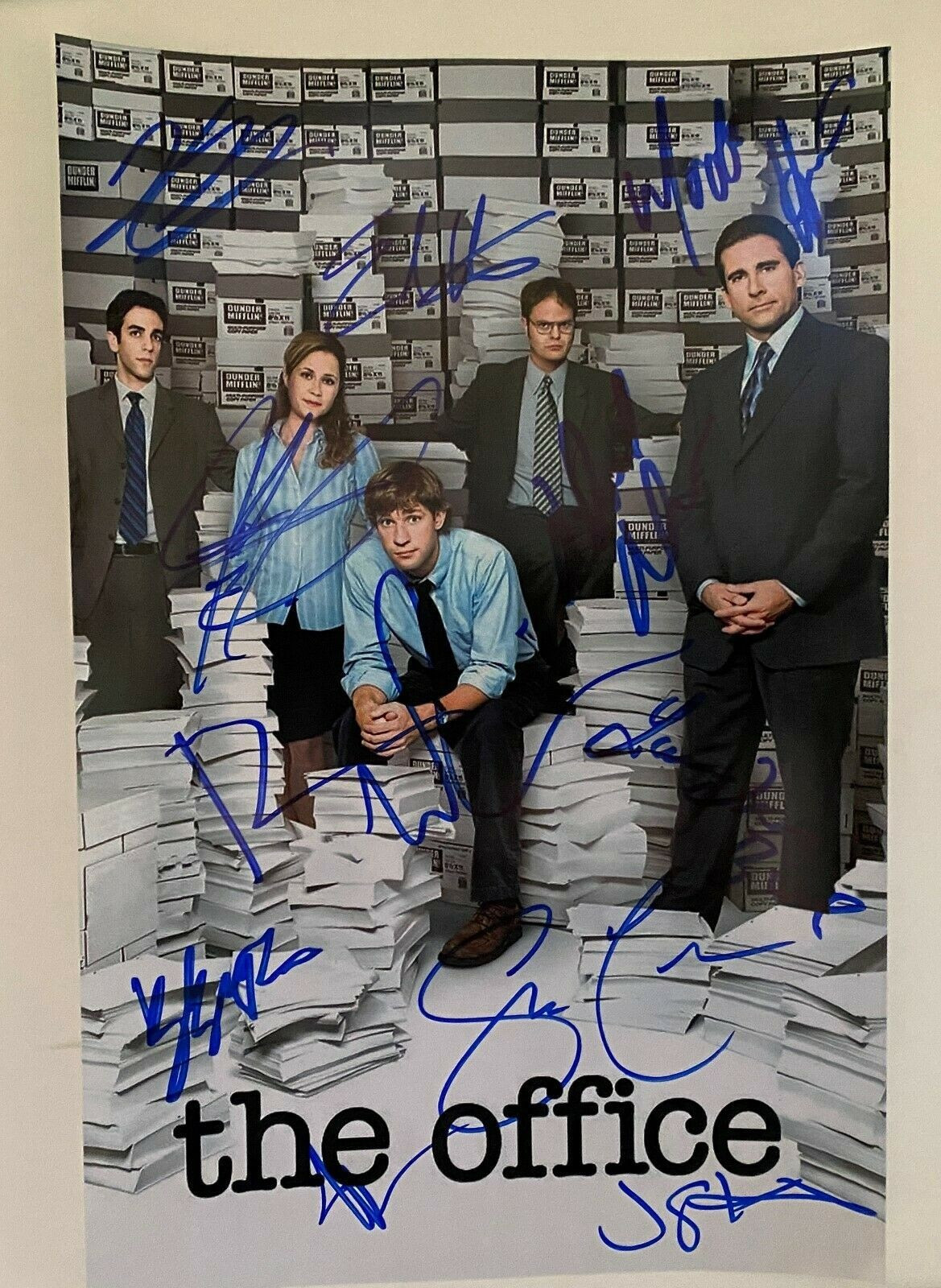 The Office cast signed photo Steve Carrell Jenna Fischer Celebrity Signatures The Office cast signed photo Steve Carrell Jenna Fischer Prime Autographs - Top Celebrity Signatures Celebrity Signatures