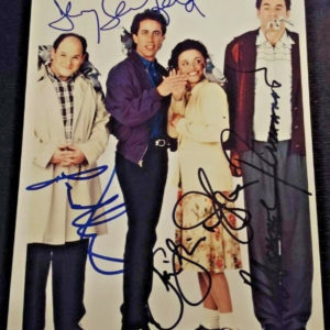 Seinfeld cast signed autographed 8×12 photo Jerry Seinfeld Prime Autographs - Top Celebrity Signatures Celebrity Signatures