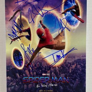 Spider-Man No Way Home cast autograph 8×12 photo Tom Holland Prime Autographs - Top Celebrity Signatures Celebrity Signatures