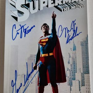 Superman 1978 cast autograph 8×12 photo Christopher Reeve Prime Autographs - Top Celebrity Signatures Celebrity Signatures